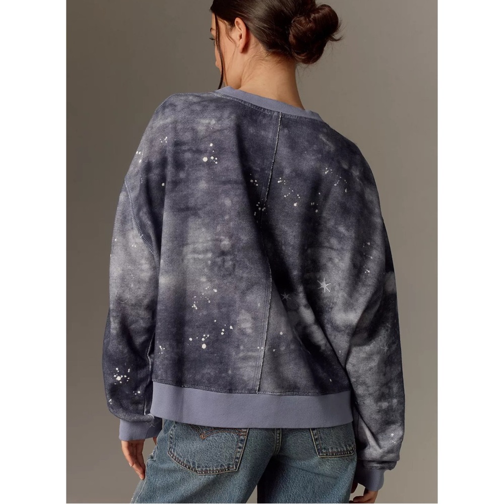 Pilcro Anthropologie Scenic Mountain Crew Neck Sweatshirt Women’s Small - Picture 2 of 12
